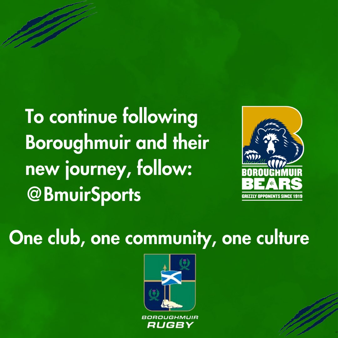 Admin sign off✌️
Thank you to everyone for these past few months working together. It has been a lovely time and a pleasure to work with all the boys🐻. 
Handing over the socials back to the club, follow them on@BmuirSports 
Thank you again, Mahia Alarcon💚.