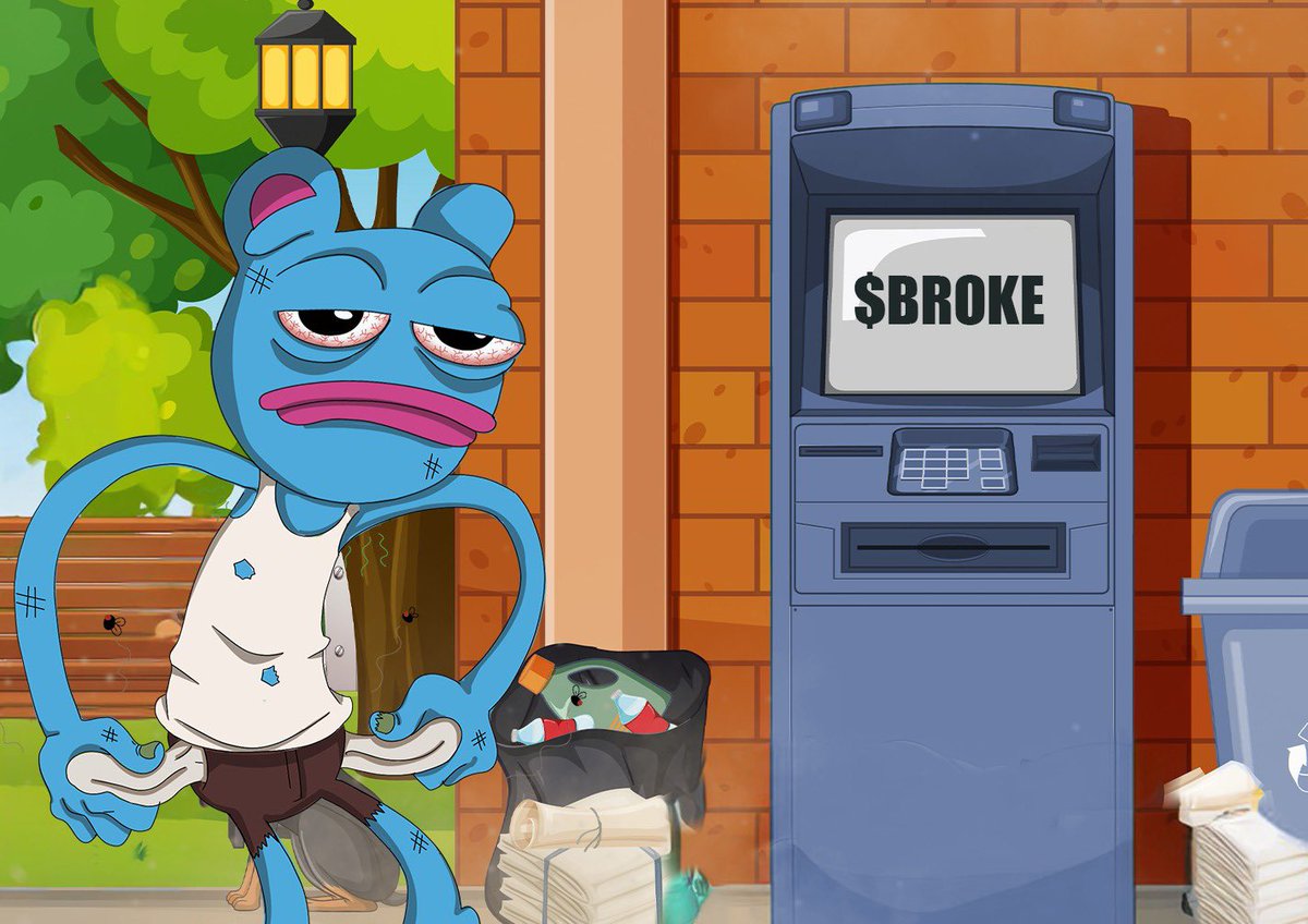 BrokeBrett's tweet photo. When even the ATM tells you you’re $BROKE https://t.co/bZ5PThkELG