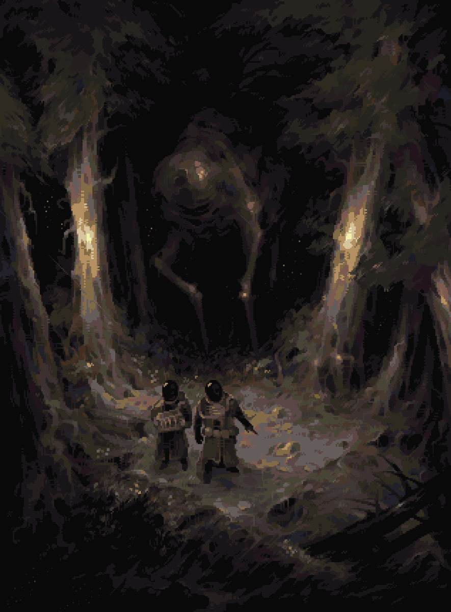 Hide &amp; Seek
.
Obligatory once in eternity art post 😒
.
#pixelart