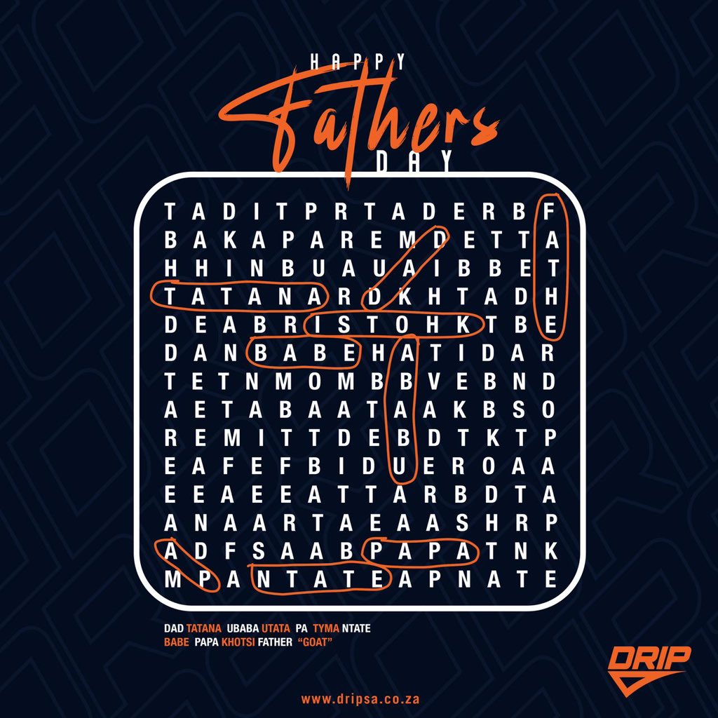 dripsportif's tweet photo. To our Heroes. Our Pillars. Our Dads.

Happy Father’s Day. Thank you for all the moves you make 🧡

#fathersday 
#happyfathersday 
#DripSA
#MakeAMove https://t.co/smt8PazRcR