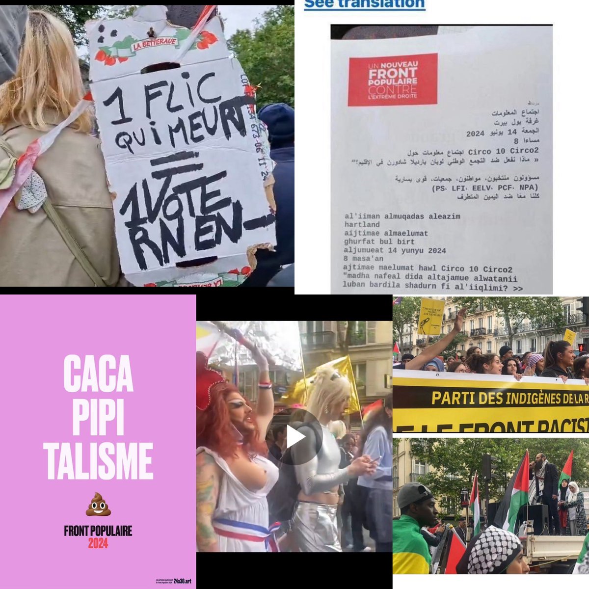 PHPouchelon's tweet image. Et non cher @BHL personne pour denoncer ce front populaire car voila ce qu’est EN VRAI ce front populaire de la France indigne, antisémite, antipolice anti France tout simplement. Les ralliements à ce front de la honte de soit disant republicains doivent nous réveiller