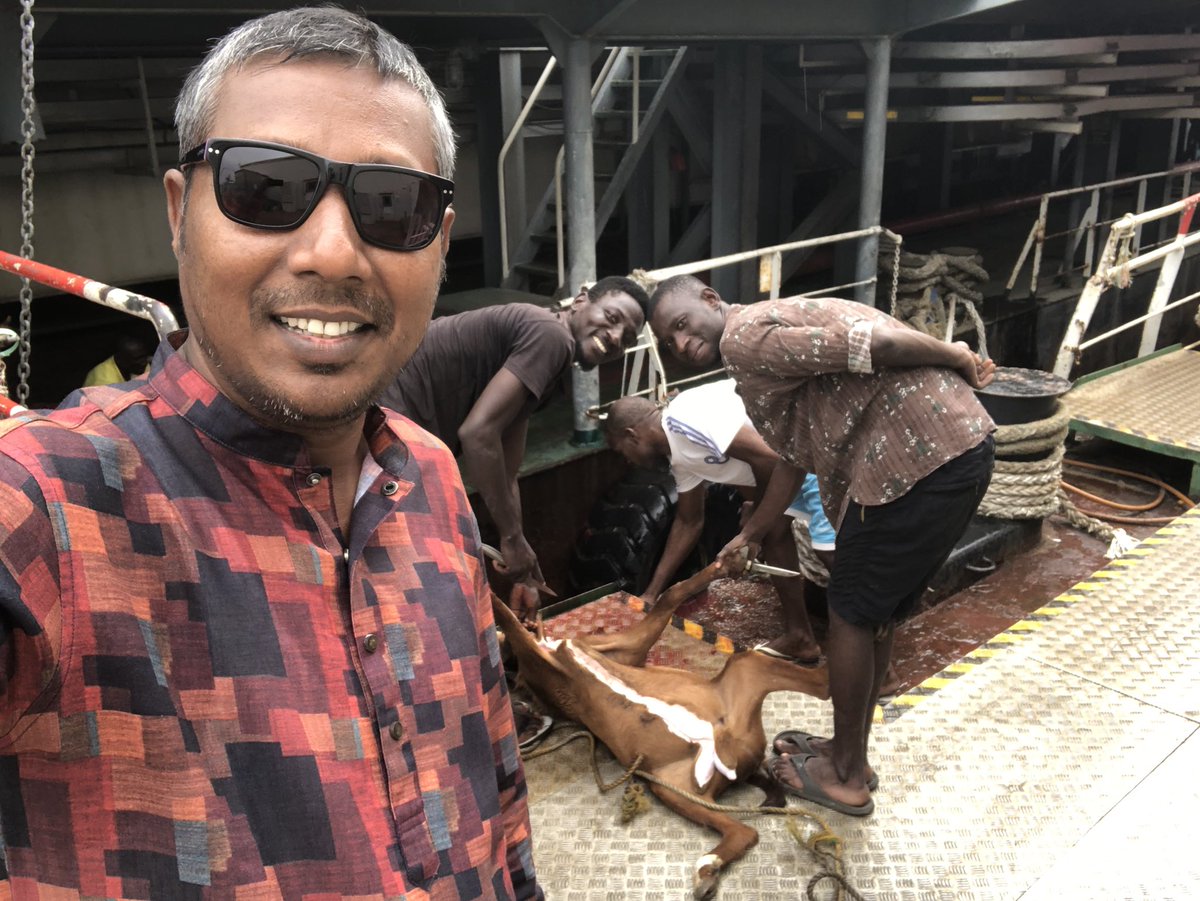 Bappi9977's tweet photo. Celebrating Eid-ul- Azha in Ship at Lagos,Nigeria Felling Awesome🍺❤️❤️ https://t.co/M7NlnCWYZ0