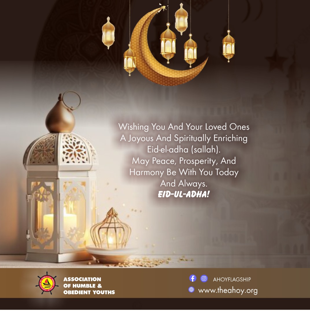 Wishing you and your loved ones a joyous and spiritually enriching Eid-el-Adha. May peace, prosperity, and harmony be with you today and always.

Happy Eid Celebration!