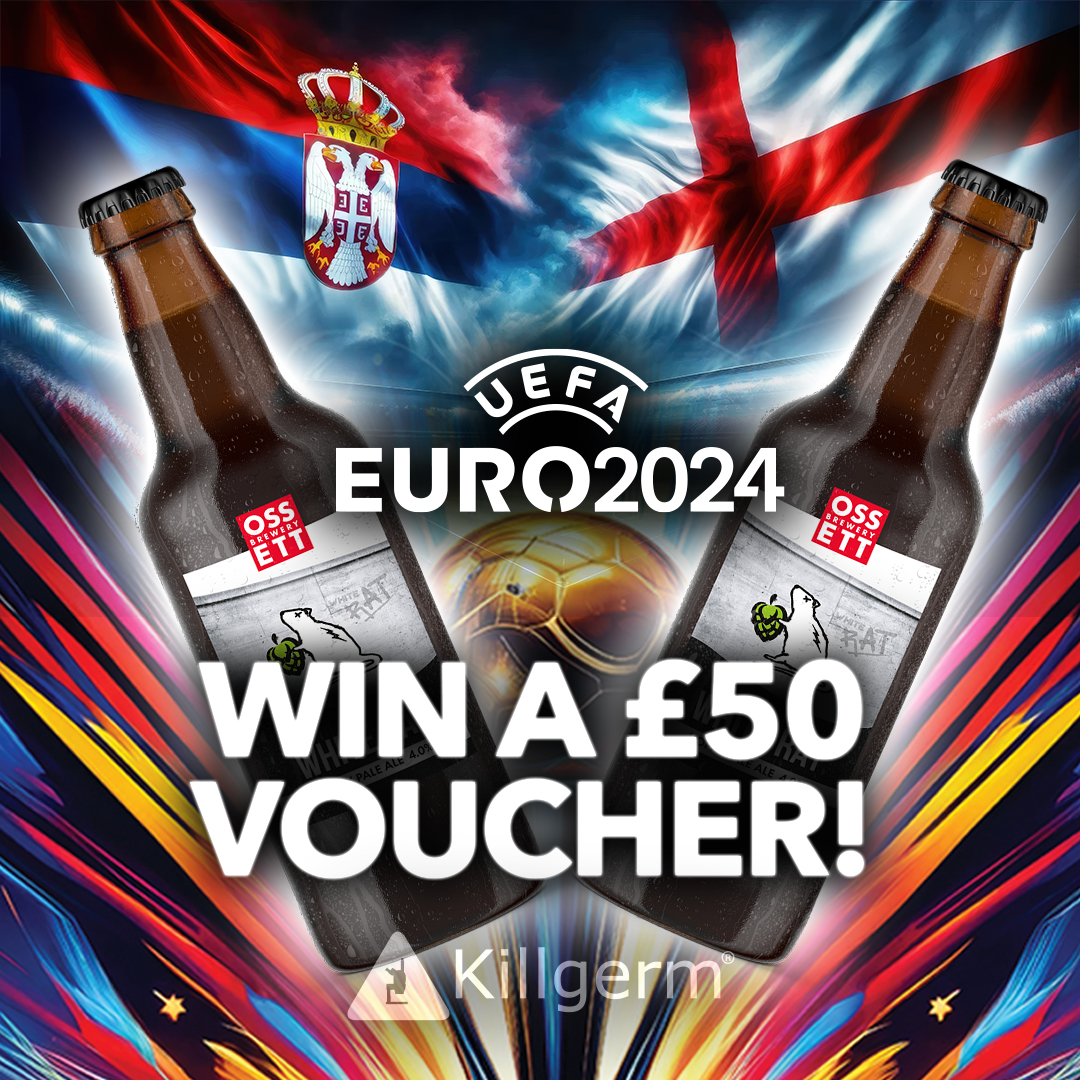 🏴 It’s game day! England vs Serbia⚽ 
Don’t forget, there's still time to post your predictions in our App-only Euro poll! You could win a £50 beer voucher! 🍻
Kick-off is 8pm. Good luck! 🍀
#Killgerm #England #Euros