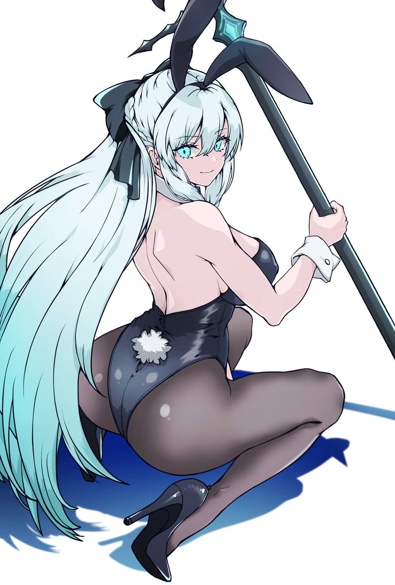 暑い日は涼しくバニーで、なモルガン陛下🐰   #FGO 