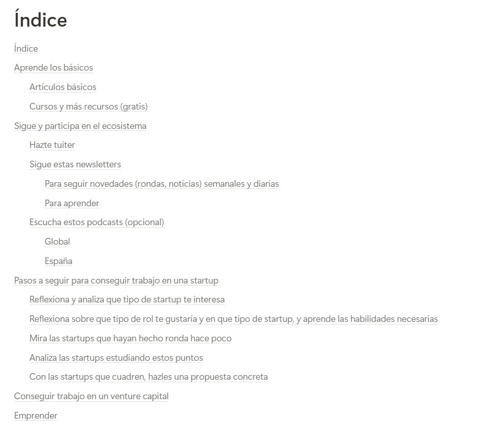 🗺️🚀 GUÍA para entrar al mundo startup/VC desde 0

Incluye:
1. Artículos para entender el mundillo
2. Newsletters y podcasts claves
3. Pasos para conseguir un curro en una startup top (yo los hice)
4. = para VC o emprender (o aumentar chances)

🔑 para entender cómo funciona