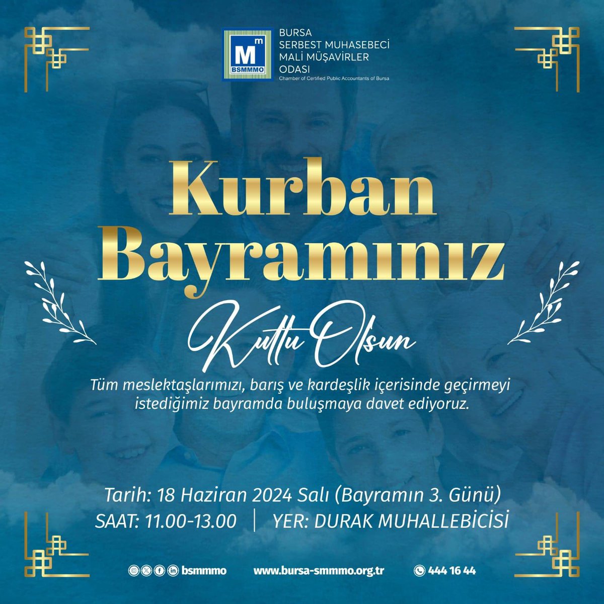 Kurban Bayramımızı en içten dileklerimle kutlar sağlıklı huzurlu mutlu bir bayram geçirmenizi dilerim. Ayrıca tüm babalarımızın ve yüreğinde baba şefkati taşıyan hem anne hem baba tüm arkadaşlarımın babalar gününü kutlarım.