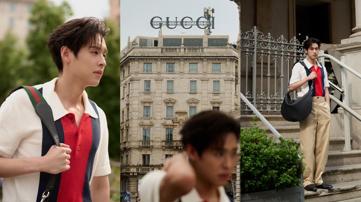 itrexbkpp's tweet photo. ‘Brand Ambassador Gucci’ เหมาะสมมากจริงๆ 👀💥🧥🤳

#GUCCISS25XBILLKIN 
#GucciSS25 @gucci #MFW
#bbillkin https://t.co/ROtAOyzJYS