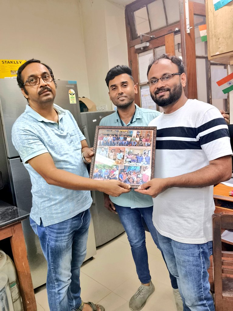 GoswamiLab_IACS's tweet image. 👋👋 Farewell to Dr. Joyanta Mondal @JOYANTA44126584 and Dr. Sanu Saha @SanuSah51748366 - as you prepare to embark on your next journey, we take a moment to express our sincere gratitude and well-wishes. Thank you for everything, and best wishes for your future.
@iacskolkata #PhD