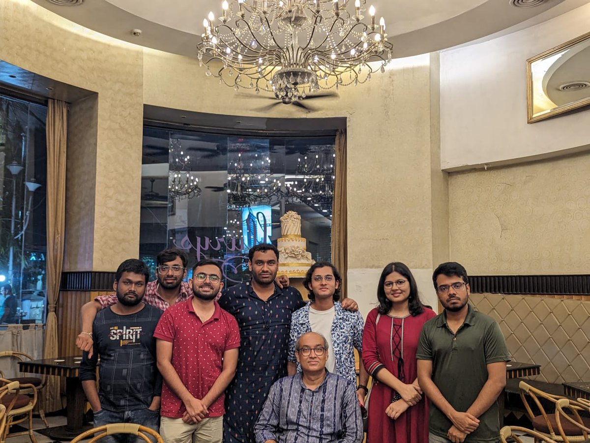 SpinLab_IISERK's tweet image. Celebrating at Peter cat! Honoring Spin lab&apos;s three brilliant graduates: 2 PhDs and 1 Master&apos;s. Thanks to Prof. Rangeet Bhattacharyya for the thoughtful pen gifts. Here&apos;s to new journeys and many more successes! #graduation #phd #masters #celebration