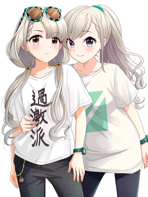 おめでとーー!!!!大好き双子ちゃん(過去絵) #久川姉妹生誕祭2024 