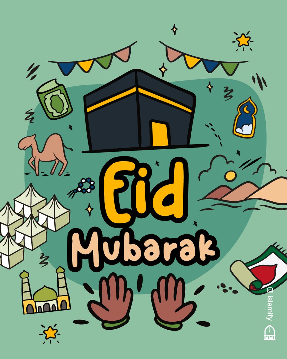 🌙🕋 Eid Mubarak. May Allāh accept our duas and ibadah.