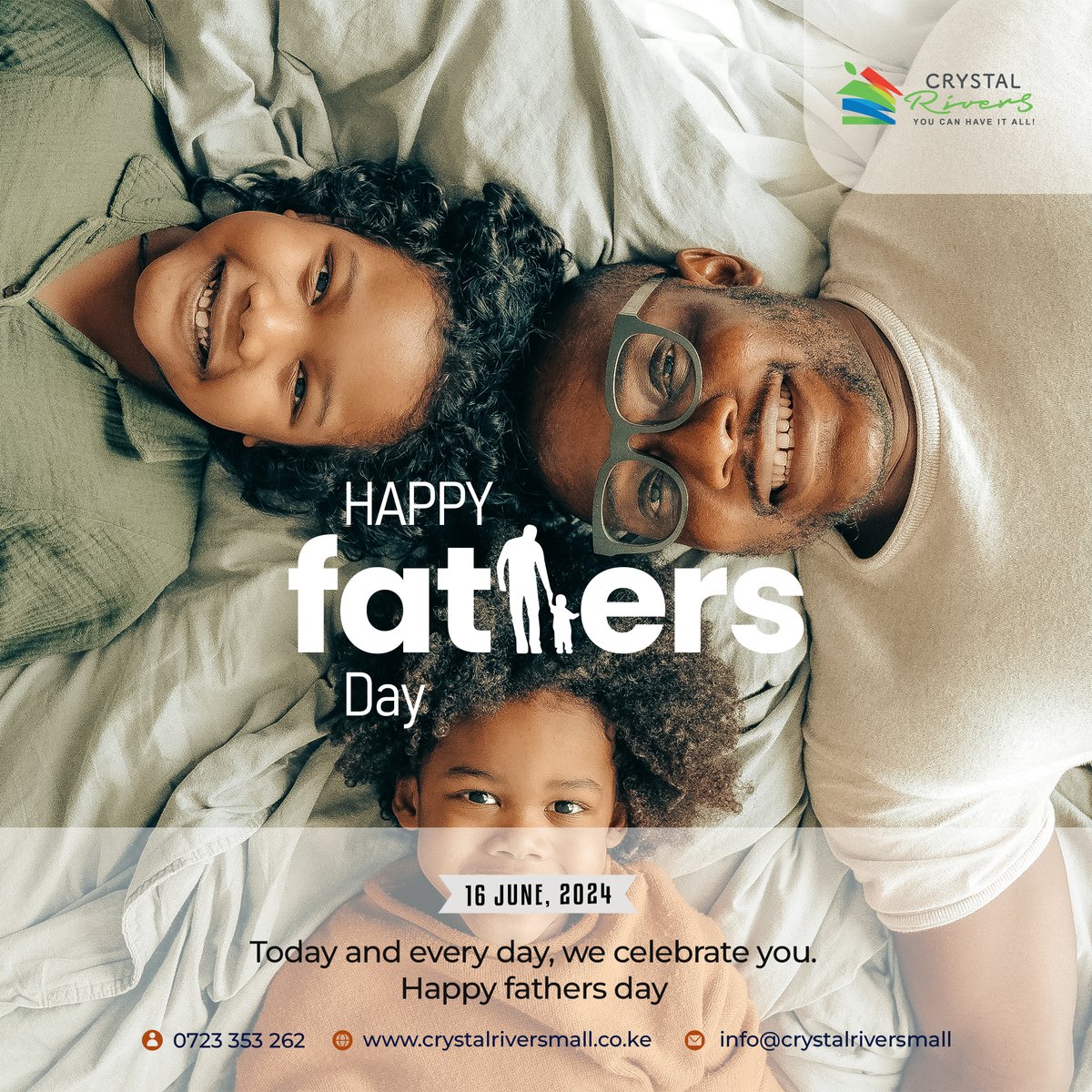 crystal_rmall's tweet photo. Happy Happy Father's Day from us to you. Today and every other Day, we celebrate you. 

#happyfathersday
#father #fathersday #crystalriversmall https://t.co/ZQhY2CXiPV