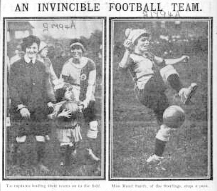 WW1 - Only one team of INVINCIBLES - 34 Wins + 2 Draws 2 Seasons - Sterling Ladies of Dagenham <a href="/footballandwar/">Football and War</a>
<a href="/justaballgame/">justaballgame?</a> <a href="/CllrDRodwell/">Cllr Darren Rodwell</a> <a href="/DrDKilpatrick/">David Kilpatrick</a> <a href="/Playing_Pasts/">ℙ𝕝𝕒𝕪𝕚𝕟𝕘 ℙ𝕒𝕤𝕥𝕤🤼‍♀️⛹️‍♀️🤺🏊‍♂️🏏⛸🤸‍♂️</a> <a href="/WHUHistorian/">Max Portman</a> Pathe Superstars of  Several hundred+ women's football teams in WW1

⚽️playingpasts.co.uk/articles/footb…⚽️