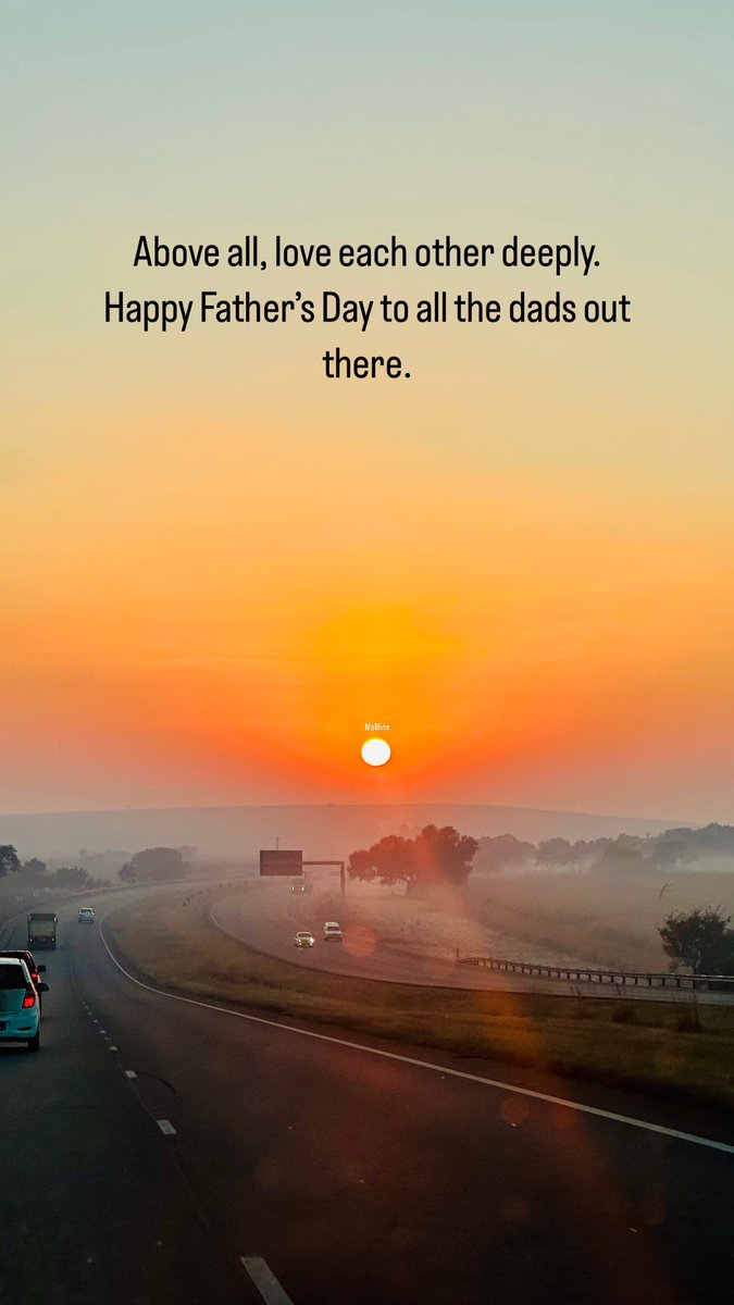 Mandla_MaWine's tweet photo. Above all, love each other deeply.
Happy Father’s Day to all the dads out there. https://t.co/9X37gJPPtU