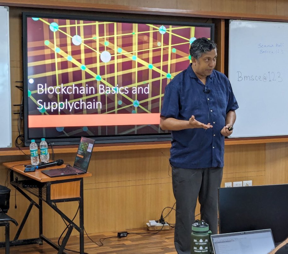 abhishekappaji's tweet image. It was great to host 3 days #Blockchain #FDP at B. M. S. College of Engineering. 
Such a impactful and outcome based programme with lot of learning and hands on.
@TiEBangalore MatrixForum 
@bms_of @ComputerSociety @ieeecsbs @IeeeSPSSBC @AlgoFoundation