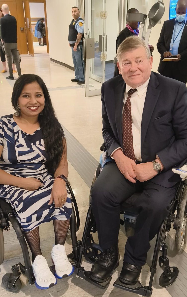 _suvarnaraj's tweet photo. Great experience at UN #COSP17 on June 12-13, discussing disability inclusion, health equity, supported decision-making, climate risks, and more. Met inspiring individuals &amp; learned so much!
#DisabilityRights #InclusiveWorld #UNCRPD #SuvarnaRaj @narendramodi @HyundaiIndia @ANI https://t.co/NcKuvv26q0