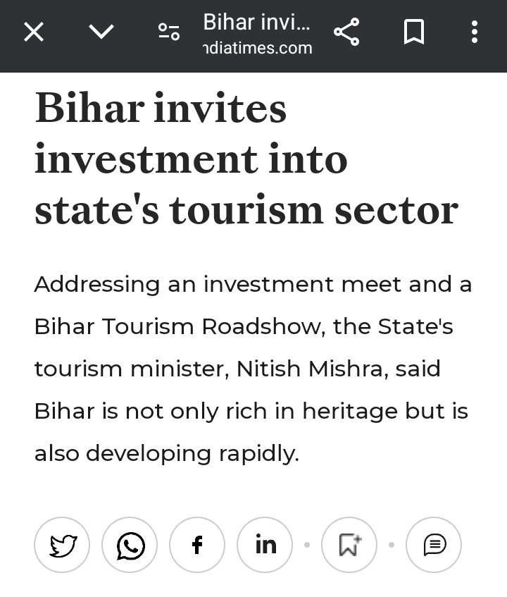 shailkri1208's tweet photo. प्रधानमंत्री नरेंद्र मोदी गुजरात के टूरिज्म सेक्टर में केंद्र सरकार की ओर से 1000 करोड़ का निवेश करते हैं। 

जबकि बिहार, टूरिज्म सेक्टर में निवेश को तरसता रहता है फिर भी केंद्र सरकार द्वारा बिहार में कोई इस तरह का निवेश नही होता। 

मोदी जी, बिहार के साथ इतना भेदभाव क्यों? https://t.co/QCC5K6pWB9