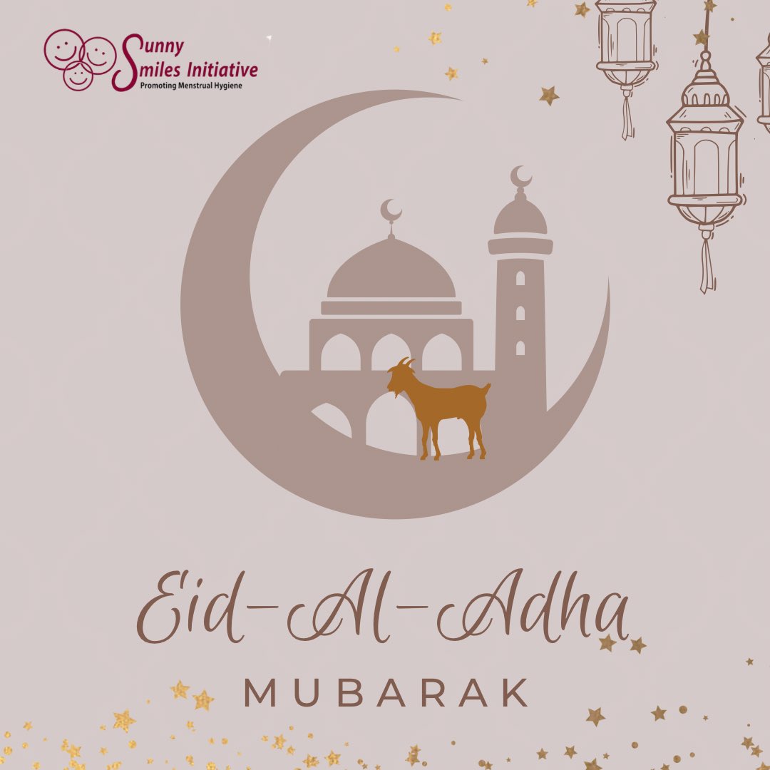Smilingfaces131's tweet photo. Happy Eid-Al-Adha to everyone celebrating 🙏  #PromotingMenstrualHygiene https://t.co/7PVg3PMb0K