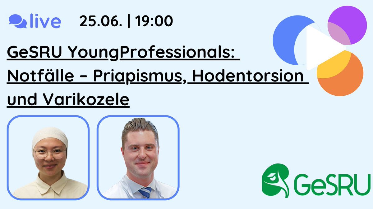 In Kooperation mit der GeSRU aus der Reihe YoungProfessionals
-immer Dienstags um 19:00 für eine Stunde:
buff.ly/3VeYHia