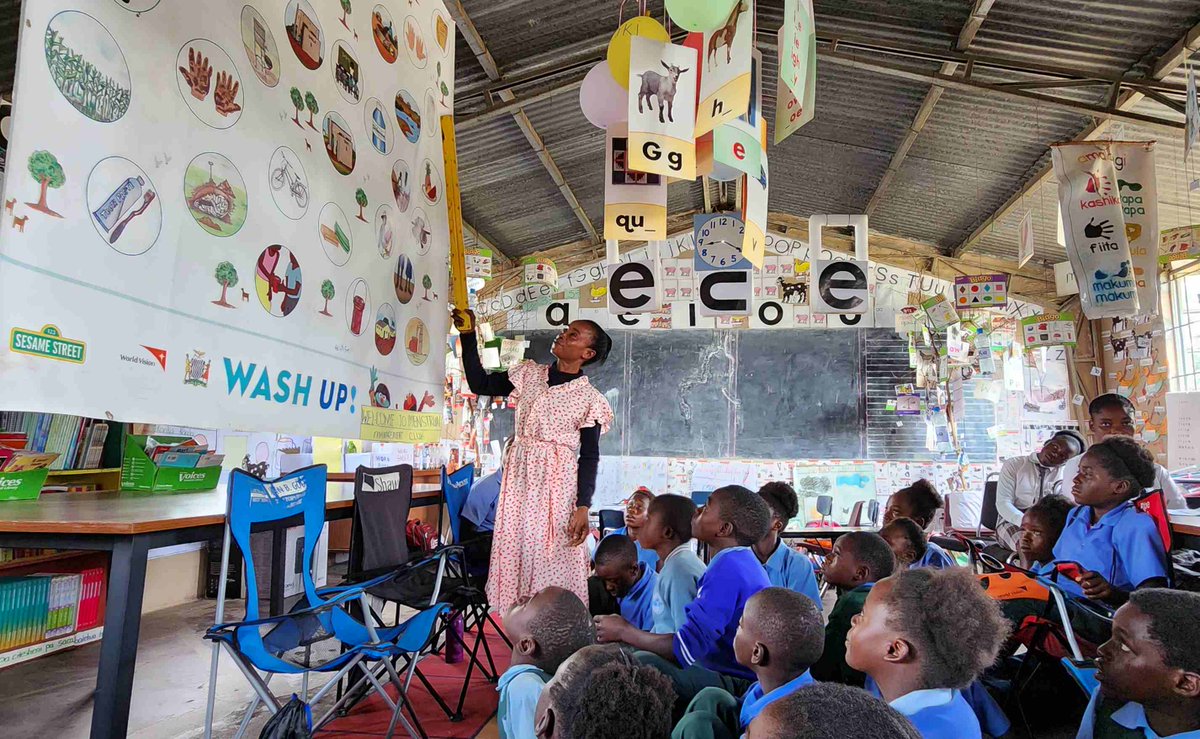 WorldVisionZamo's tweet photo. Play has always been part of an African child. Today, World Vision uses play to improve children's cognitive, physical, social, and emotional well-being through the learning Roots Model. 
#DayoftheAfricanChild #ZREAD #WASHUP https://t.co/E9HURXpjG2