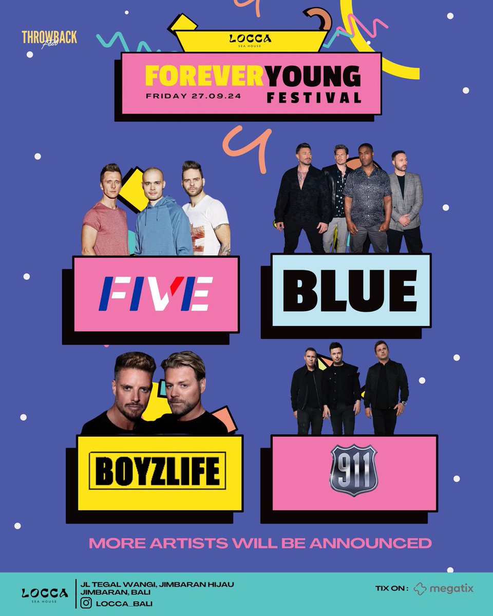 suzanlaetitia's tweet photo. FOREVER YOUNG FESTIVAL
⏱️Friday, 27 Sept 2024
🌴 @locca_bali 

Save the date &amp; grab your tix from now

#foreveryoungfestival #foreveryoungfestival2024 https://t.co/VDFz6j0b5U