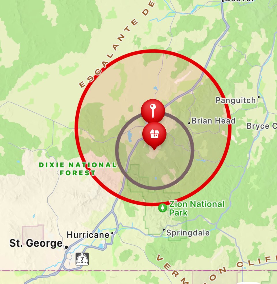SWUtahWxSpotter's tweet photo. 🚨Earthquake Warning🚨 Cedar City, Utah— 3.1 Magnitude Earthquake reported south of #cedarcityutah #earthquake #utwx #weather #newsflash #utah https://t.co/z2cB4jUSLl