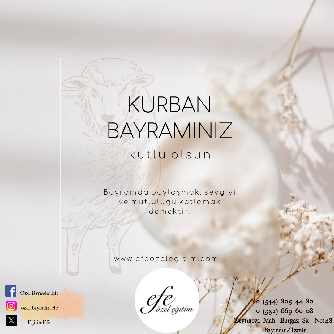 EgitimEfe's tweet photo. #KurbanBayramımızMübarekOlsun https://t.co/wjz45Yiy26