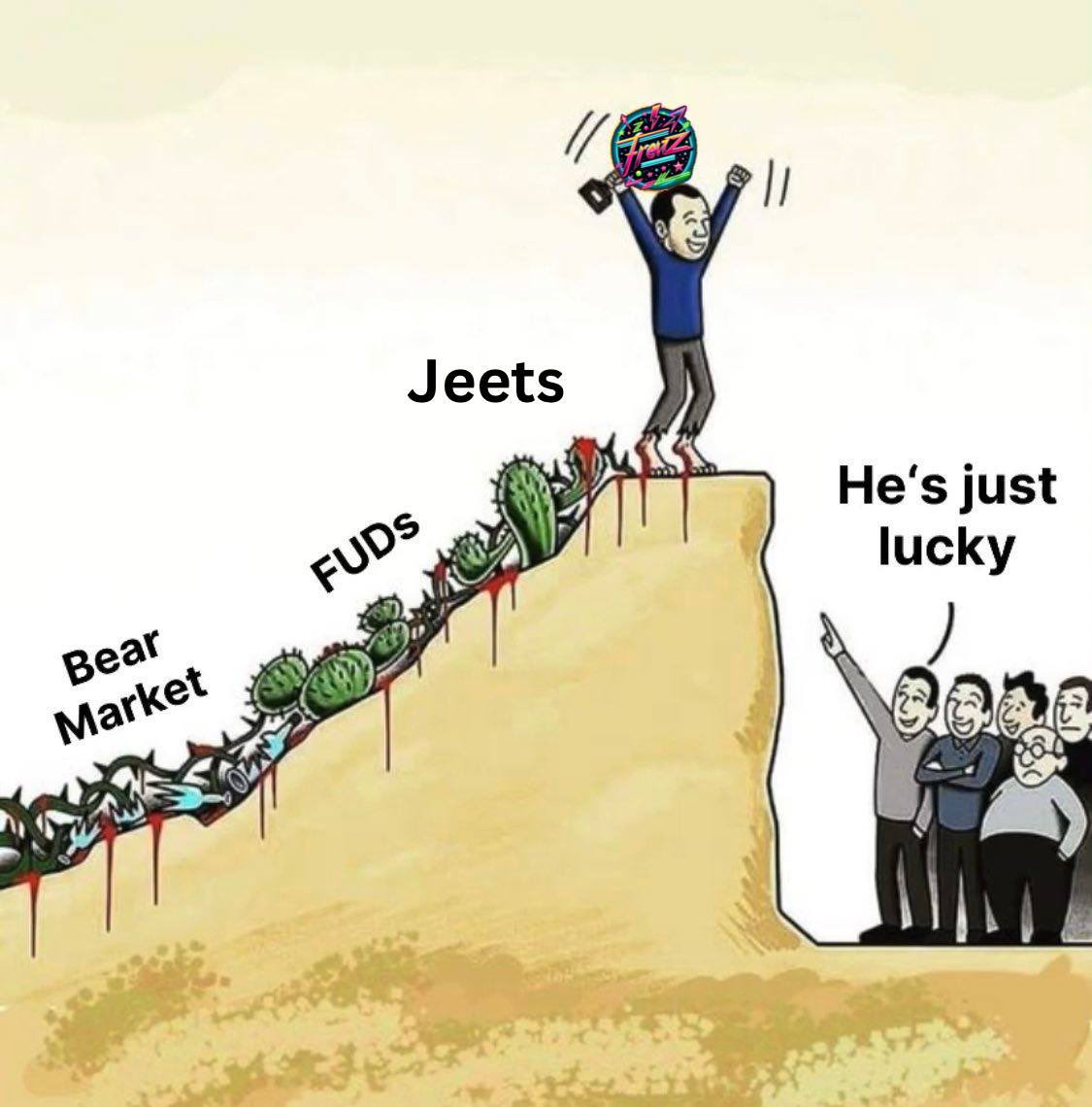 FrenZToken's tweet photo. $FRENZ can overcome any obstacles. When we make it to the top, just know it wasn’t luck. 🐸🔵🔥💎 https://t.co/CIWYCoQVnL