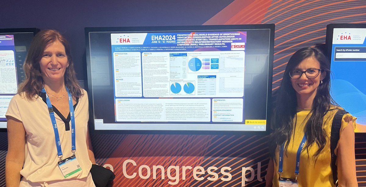 Bringing RWE from Argentina to EHA 2024. Congratulations to GATLA ⁦⁦<a href="/FiadLorena/">Lorena Fiad</a>⁩