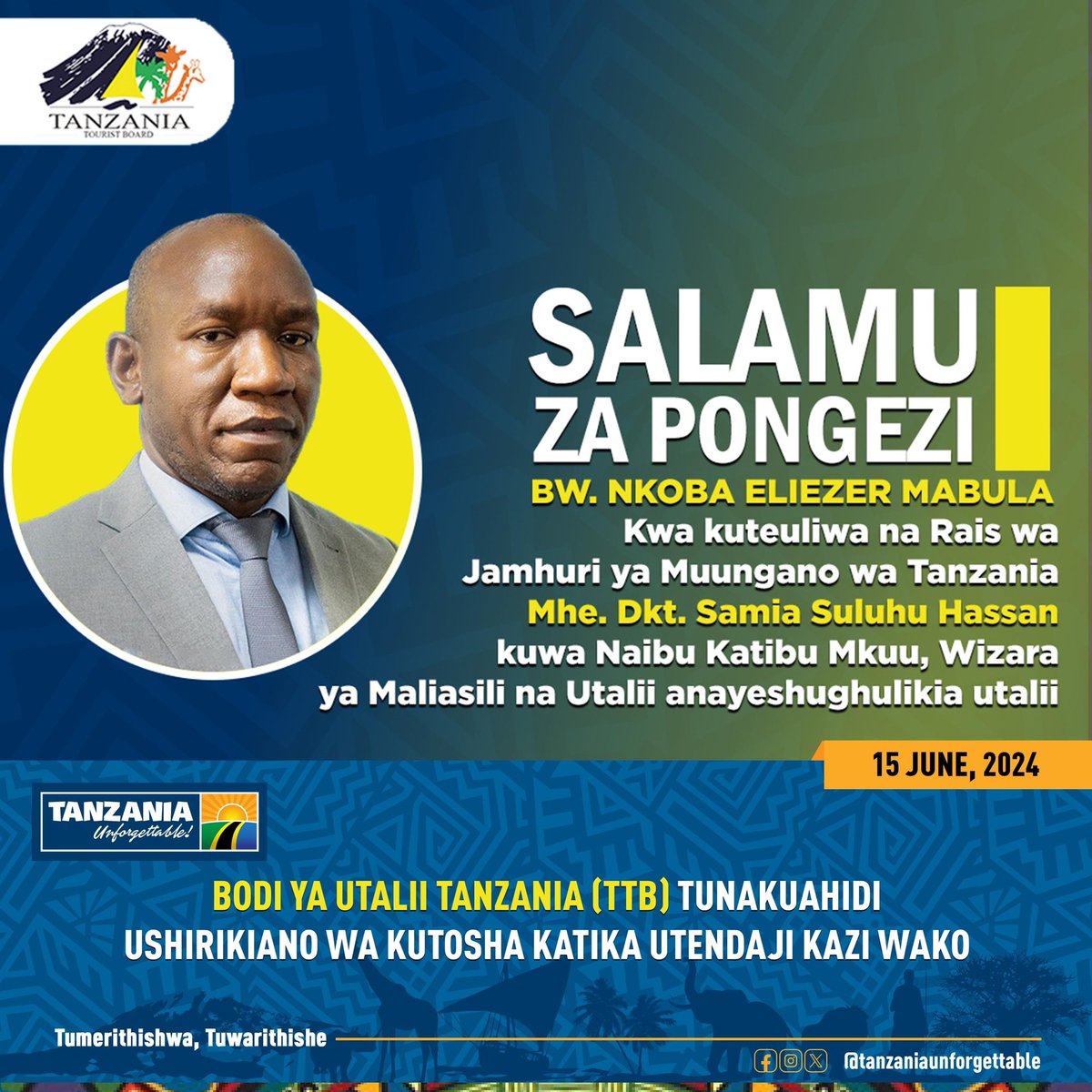 Hongera sana Mkuu. Tunakukaribisha katika sekta na kukuahidi ushirikiano mkubwa.
