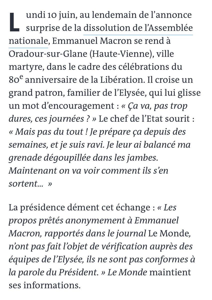 Le Monde maintient ses informations.