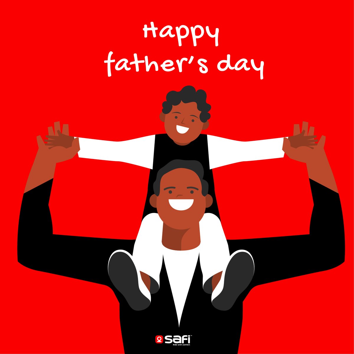 Celebrating the dads who go above and beyond, both at home and at work. Happy Father's Day from all of us at #Safiride! #FathersDay #Rwanda