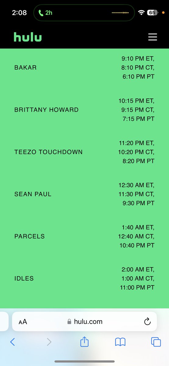 broermazing's tweet photo. @hulu where is @idlesband from @Bonnaroo? https://t.co/5TxAHbSpyQ