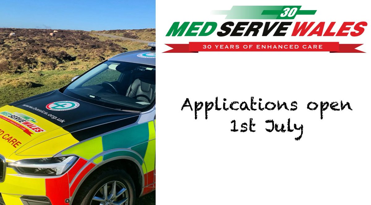 As a Tier 3 team member you will provide clinical and scene management support as part of a three person MEDSERVE team.
Our 2024 recruitment is planned as follows:
📅 Applications open: 1st July 2024
📅 Applications close: 2nd August 2024
📅 Assessment day 19th October 2024