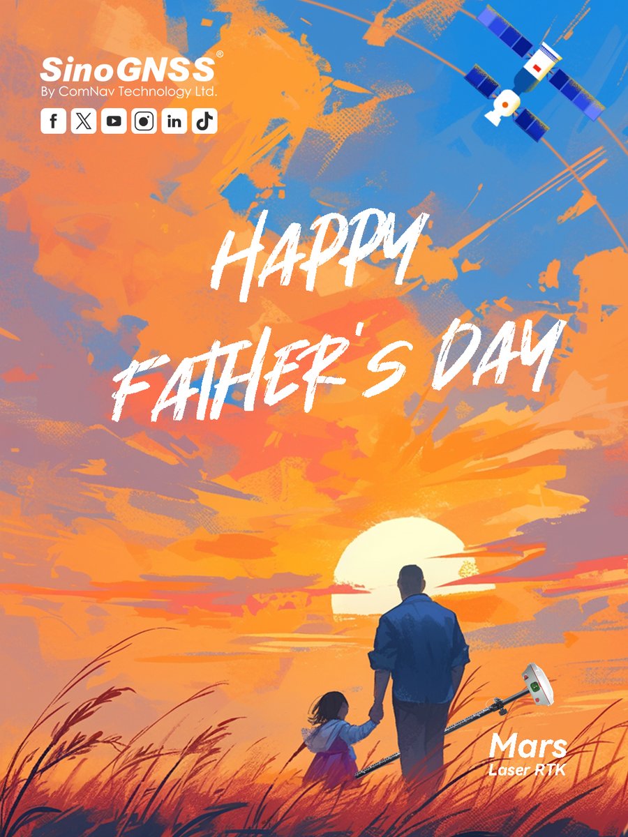 ComNav_Tech's tweet photo. On this Father’s Day, we celebrate the #surveyor dads who measure up to the highest standards. Your contributions to the field and your families are invaluable.

#SinoGNSS #ComNav #GNSS #survey #landsurvey #positioning #mapping #construction #laserrtk #Fatherday https://t.co/2Q9pnBhaFG