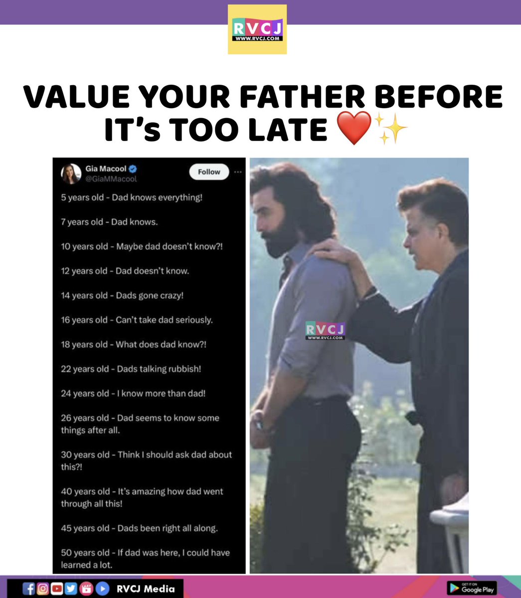 RVCJ_FB's tweet photo. Value Your Father Before It's Too Late ❤️✨ https://t.co/DxMVfd9Np6