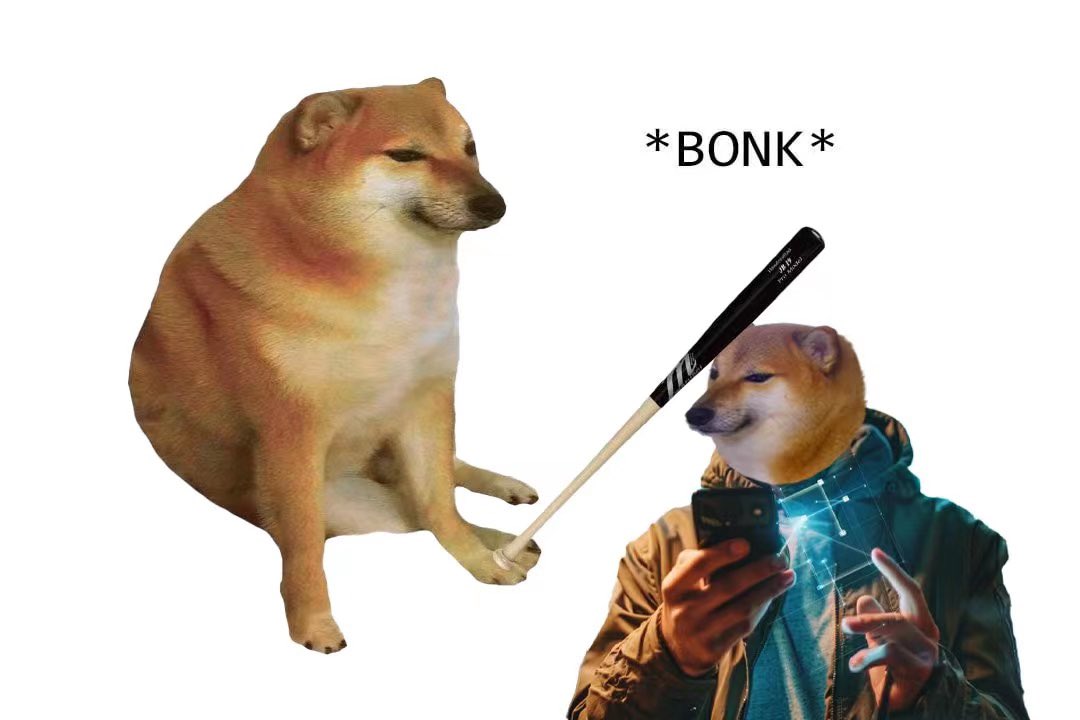 Bonk! Stop faking ppl’s face