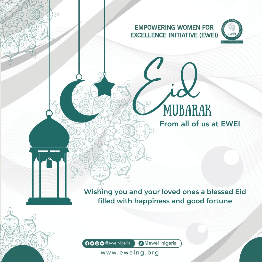 Eid Mubarak! from all of us at EWEI. Wishing you and your loved ones a blessed Eid al-Adha filled with happiness and good fortune.
#BarkaDeSallah