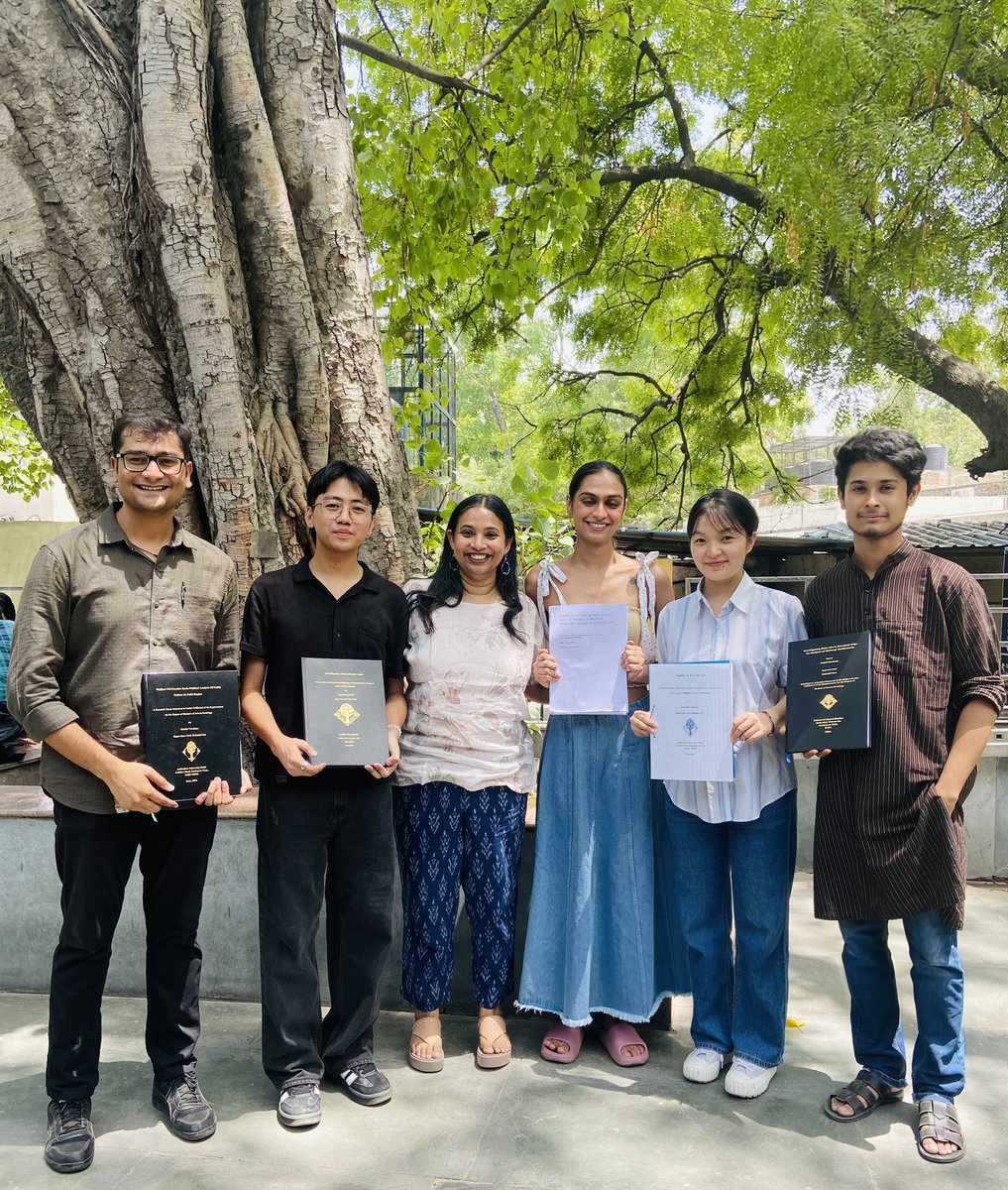 Another semester ends with Relationships and Affinities. A deeply transformative, each time I teach. Remain grateful to students for exploring concepts, ideas, practices 'beyond kinship'. Also five MA dissertation students proudly holding their thesis <a href="/SociologyDoing/">Doing Sociology</a> @RC09_ISA