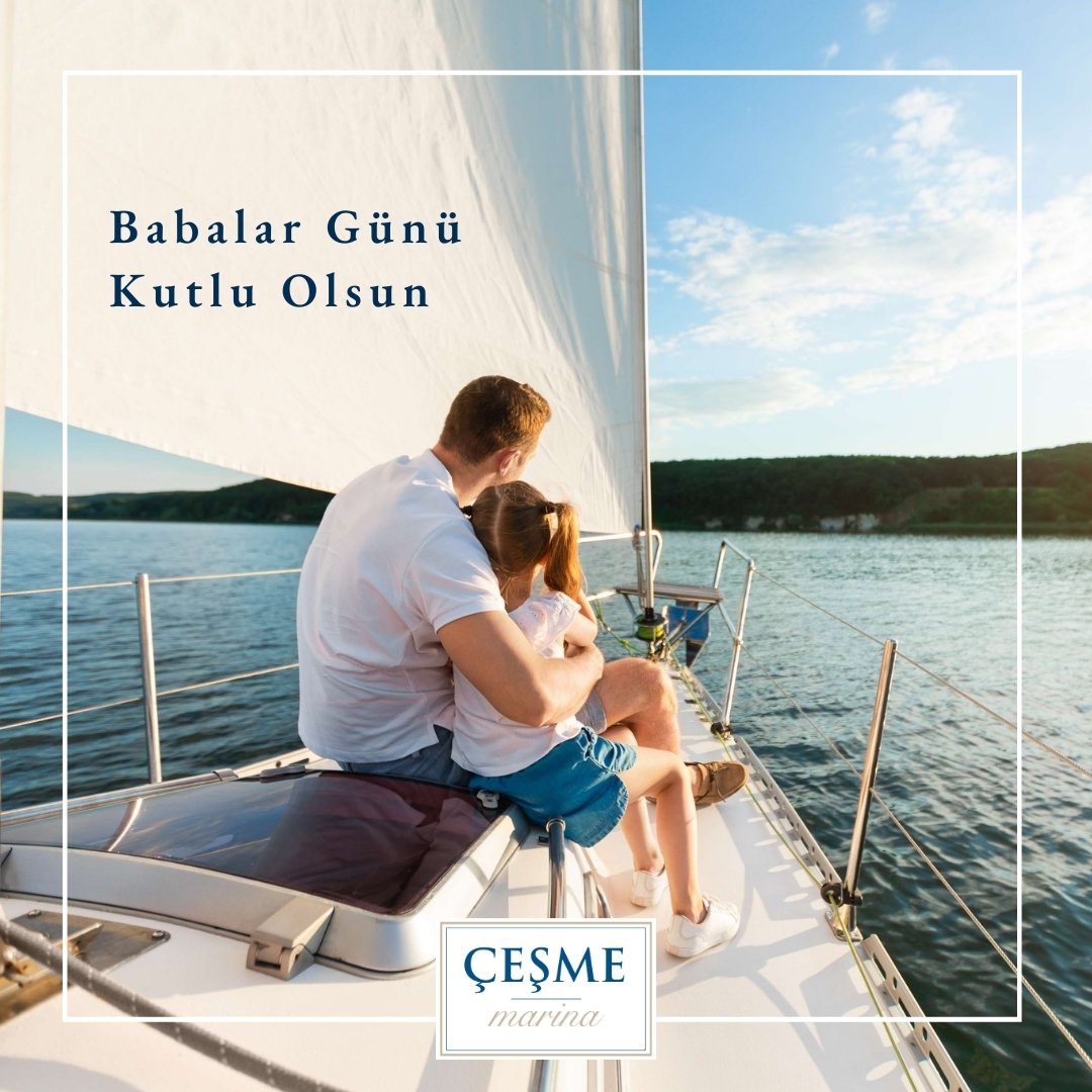 ICCesmeMarina's tweet photo. Babalar Gününüz kutlu olsun! Tüm babaların ve baba adaylarının bu özel gününü en içten dileklerimizle kutluyoruz. Sevdiklerinizle birlikte mutlu ve huzurlu bir Babalar Günü geçirmenizi dileriz. https://t.co/EJbcPL0dzv