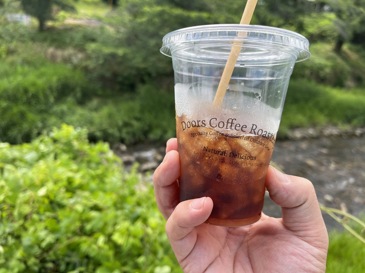 CadoLog's tweet photo. 暑くなってきたから、
アイスコーヒーにしたよ
#笠置町 #DoorsCoffee #コーヒースタンド https://t.co/hXV5FE97Zc