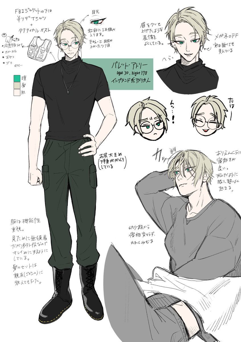 TRPGのPLなんだけどメロ男描けたから見てほしい、おれ、こーゆー男が好き侍 