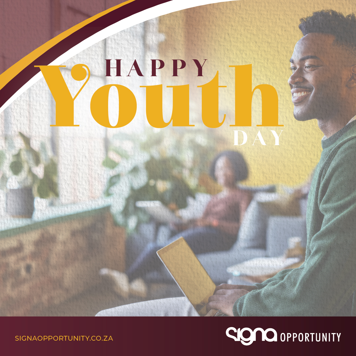 SignaOpportuniT's tweet photo. Happy Youth Day! 🇿🇦

At Signa Opportunity, we believe in the youth’s potential to shape the future. We're here to help you unlock career opportunities and gain valuable workplace experience.

Let's build a brighter tomorrow together! 🚀🌟

#YouthDay2024 #SignaOpportunity https://t.co/293wrXGh49