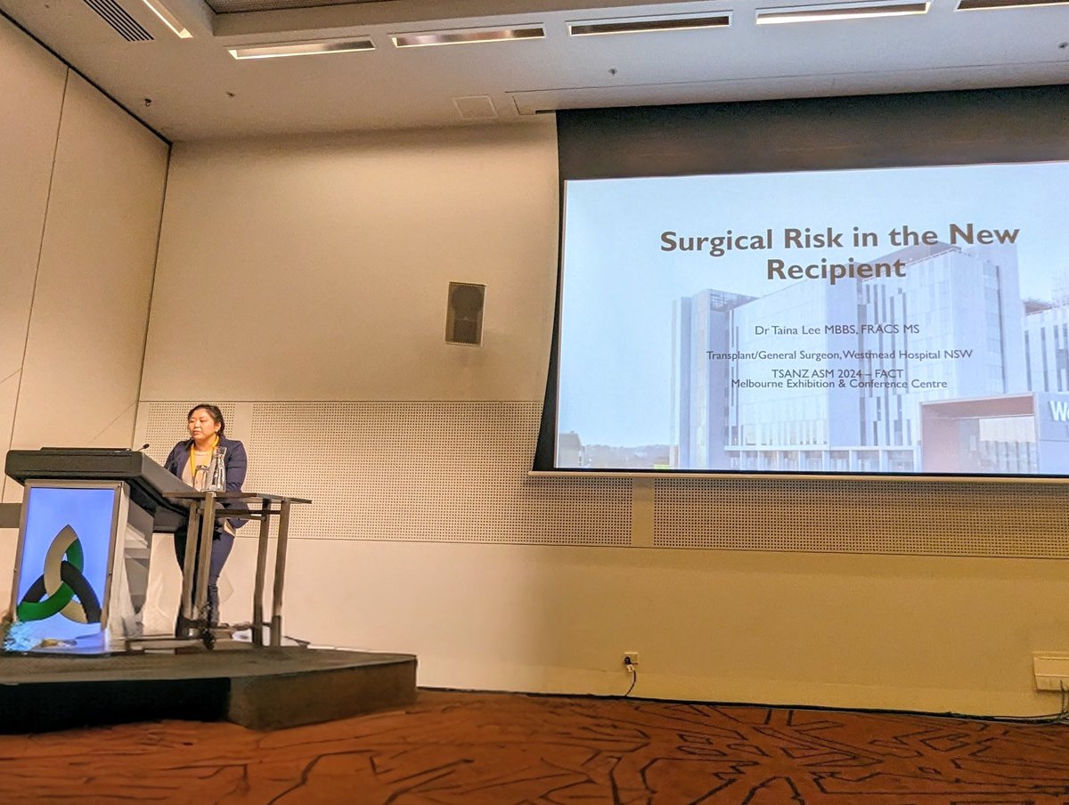 Transplant Surgeon Dr Taina Lee from <a href="/WestmeadSurgery/">Westmead Surgery</a>  talks about assessment of surgical risk in new recipients for kidney transplantation. <a href="/TSANZ_txsoc/">TSANZ</a> Great to hear the surgeons' perspective on what it is like to carry the burden of high operative risk.