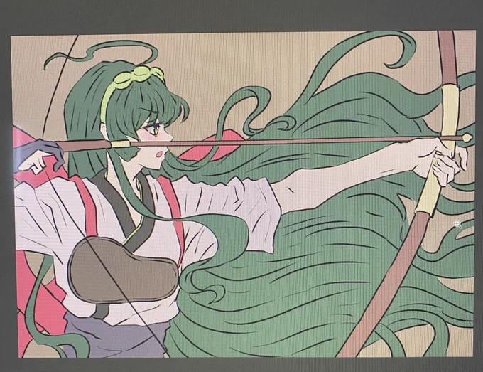 線画、下塗り 
