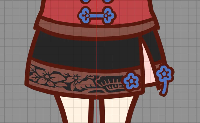 見えないものを切り捨てれば速度上がるのになぁと思いつつ描いてしまう例1枚目:多分ゲーム中ではこのくらいの表示2枚目:倍率100% 