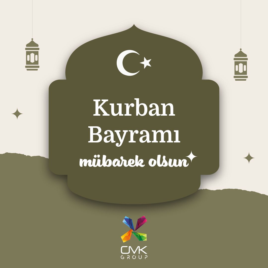 CMK_GROUP's tweet photo. Kurban Bayramınız kutlu olsun. Sevdiklerinizle birlikte güzel bir gün geçirmeniz ve yüzünüzde gülümseme olması dileğiyle…
#KurbanBayramı #Kurban #Bayram #CMKGroup https://t.co/FCG0UF2dhF