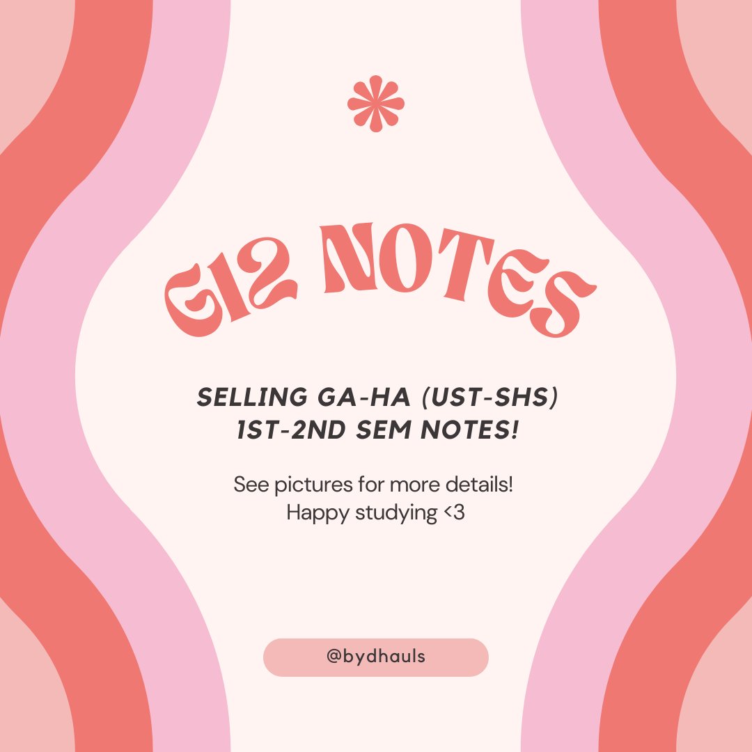 bydhauls's tweet photo. For upcoming grade 12 students of the University of Santo Tomas, I am selling my notes for Health Allied, 1st-2nd sem. Reply if you would like to avail, thank you! 🫶 #ustshs #ustha #thomasian #ustet #wts https://t.co/ojB9JWT2Kw