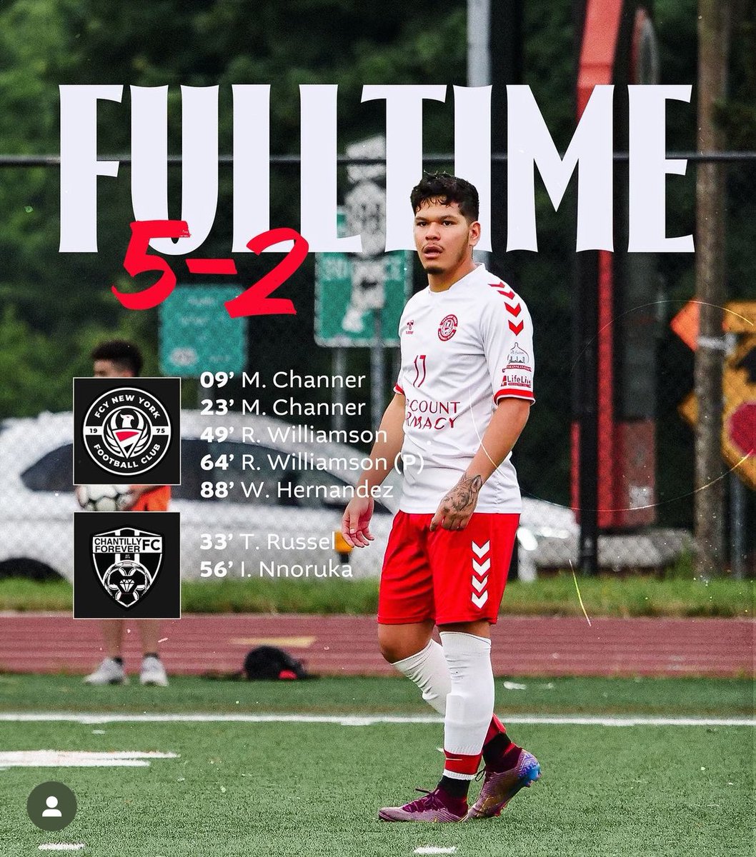 Strong win at home over Chantilly Forever FC!

Welcome back Wit’ 💪

#fcyny #victorythroughunity